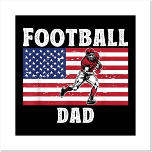 Mens Fathers Day Football Graphic Football Bonus Dad Posters and Art